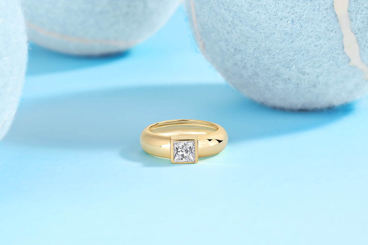 Square Diamond Ring