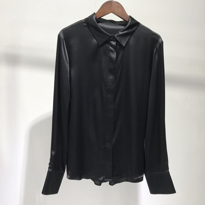 Women's Satin Silk Shirt