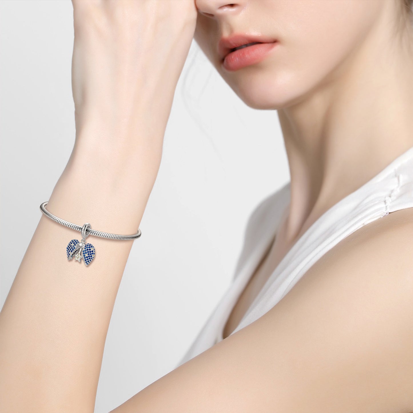 Blue Star Love Lock Series Pendant