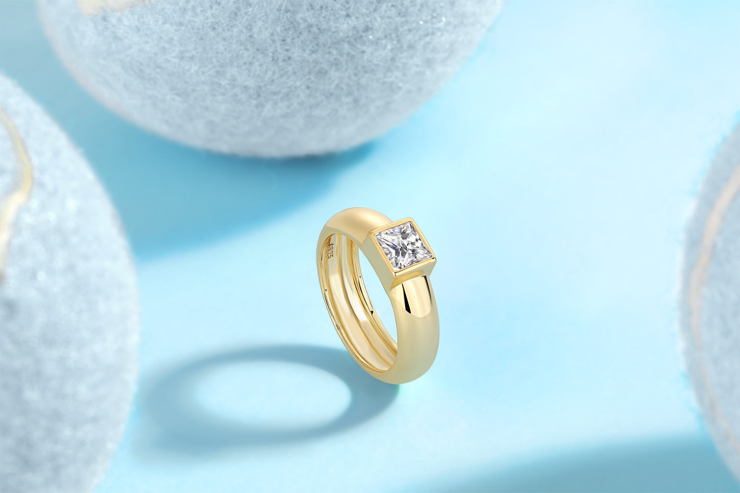 Square Diamond Ring