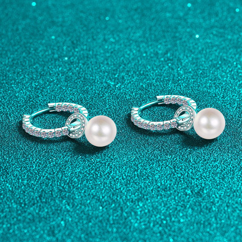 Silver Freshwater Pearl Earrings