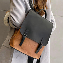 Genuine Leather Simple Backpack