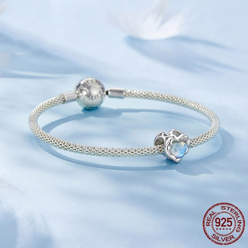 Heart-shaped Silver Bracelet