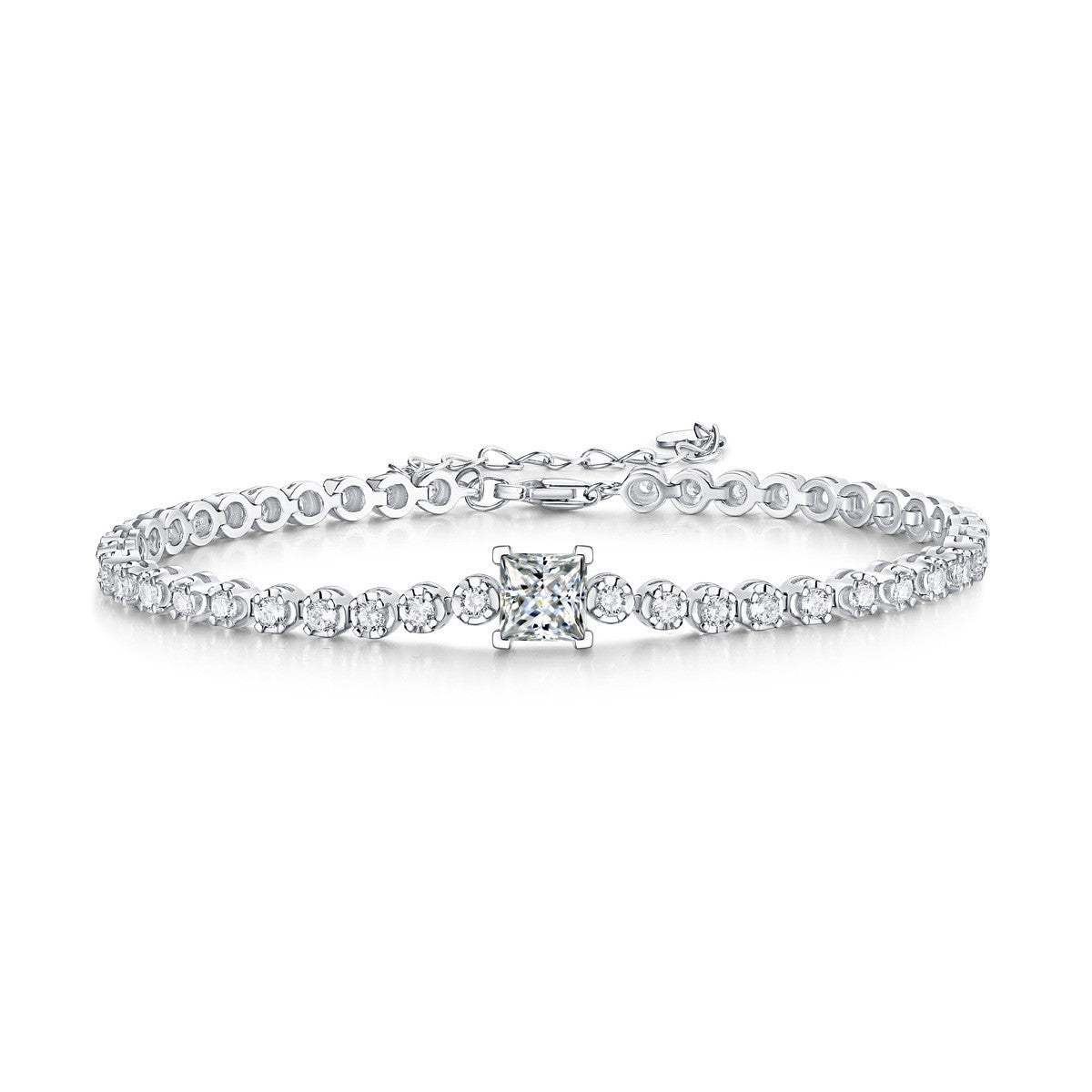Moissanite Rubik's Cube Bracelet