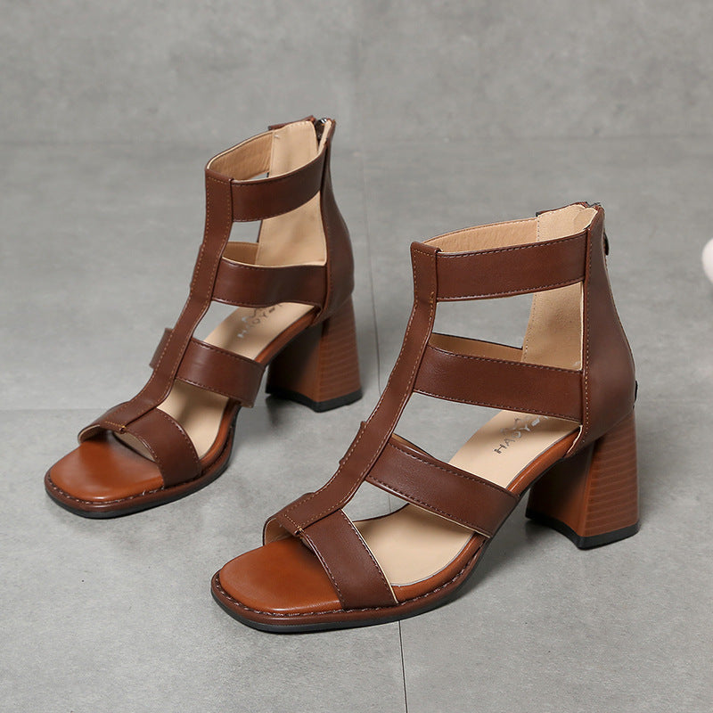 Summer Heel Sandals For Women