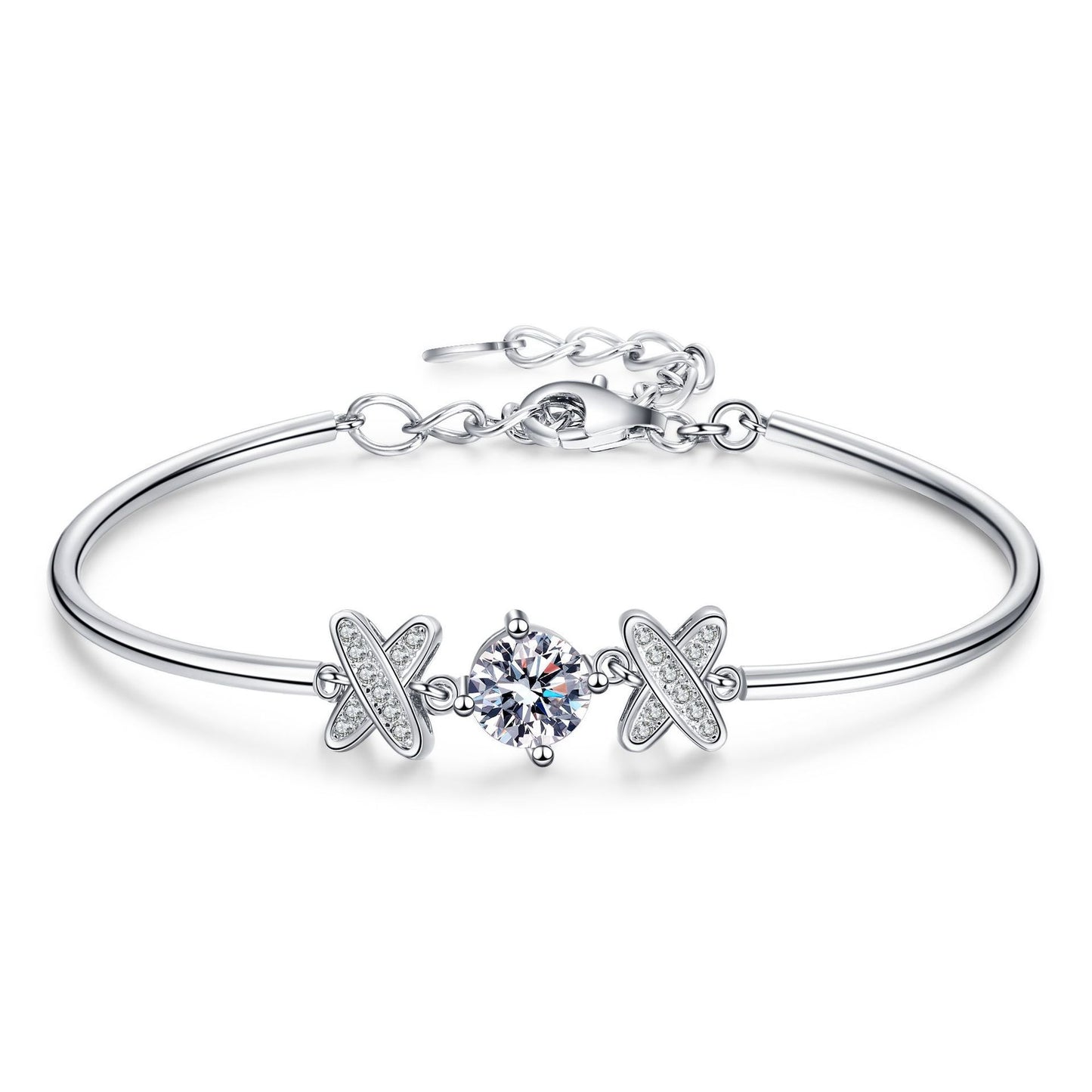 Silver Bracelet Classic Style Bow