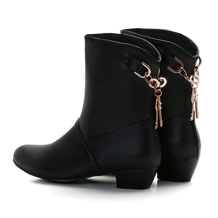 Women's PU Ankle Boots