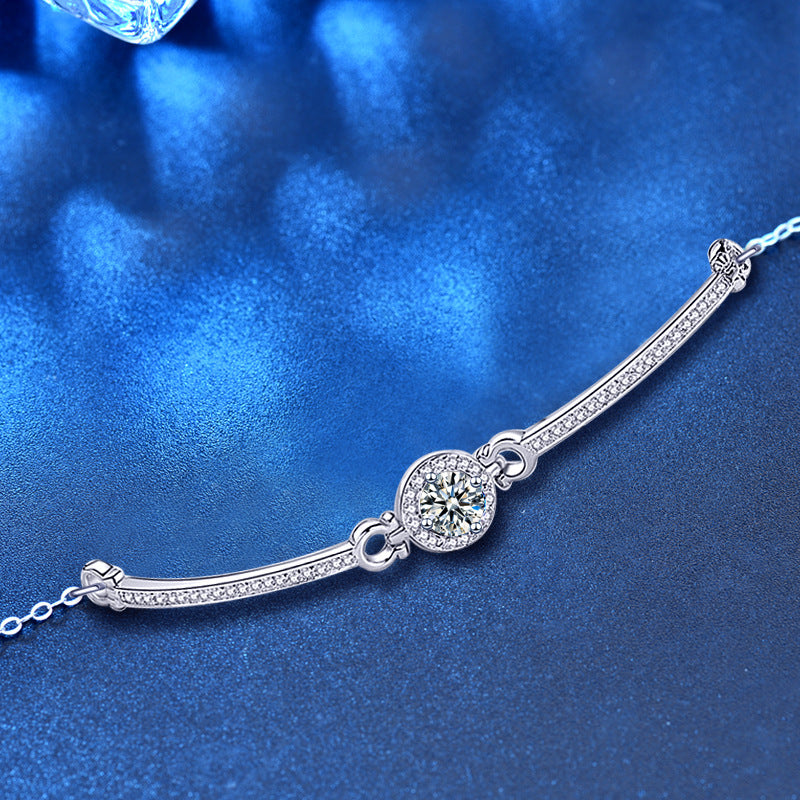 Silver Moissanite Bracelet