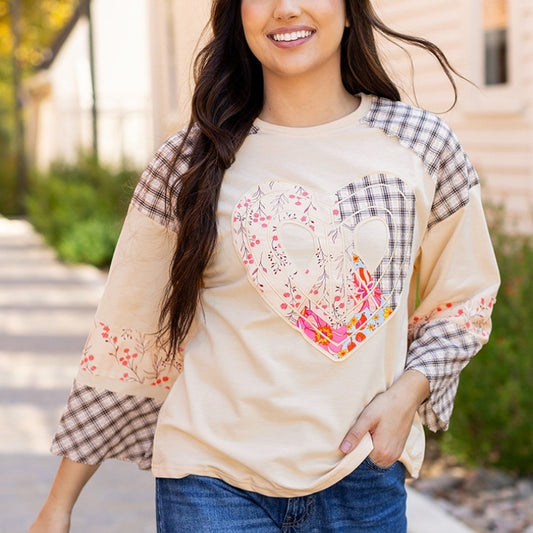 Round Neck Pullover Women Printed Loose Sweatshirt