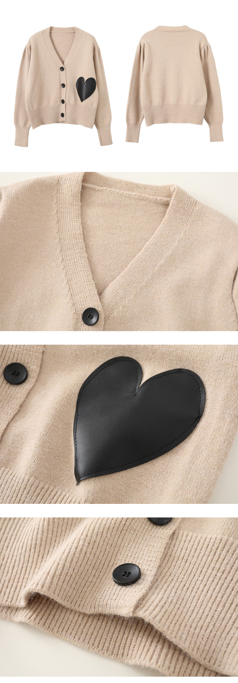 V-neck Knitted Cardigan