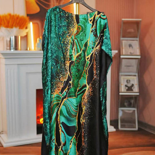 Women's Split Shawl With Contrast Color