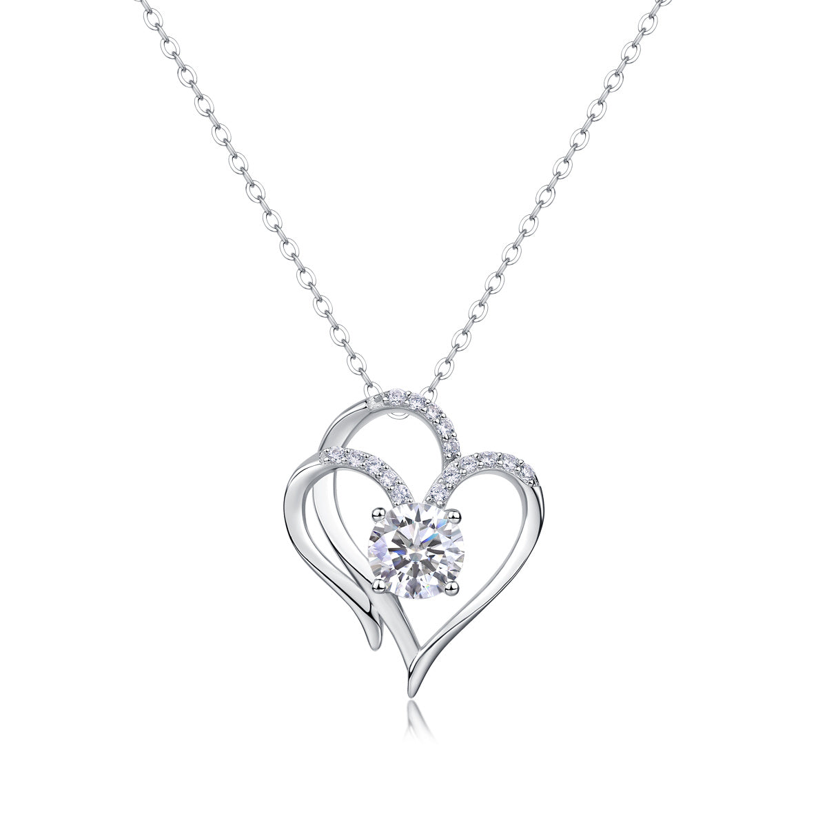 Heart To Heart Silver Ornaments