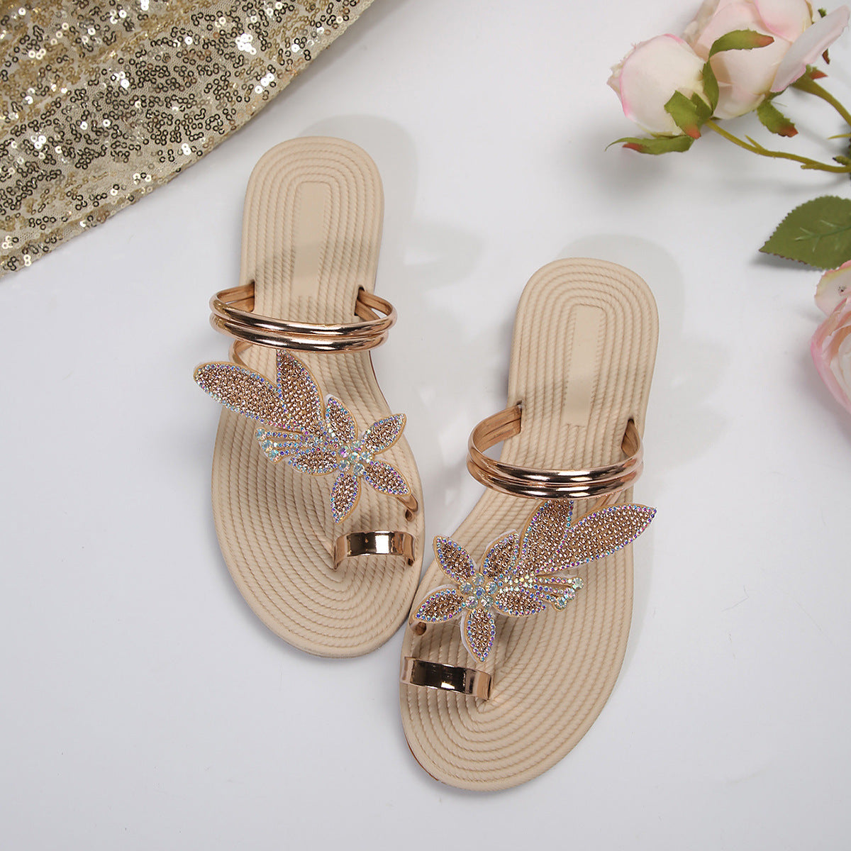 Summer Women's Maple Leaf Flip-flops