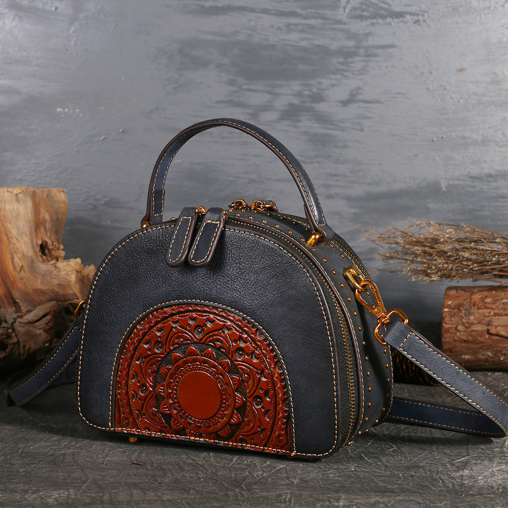 Vintage leather handbag