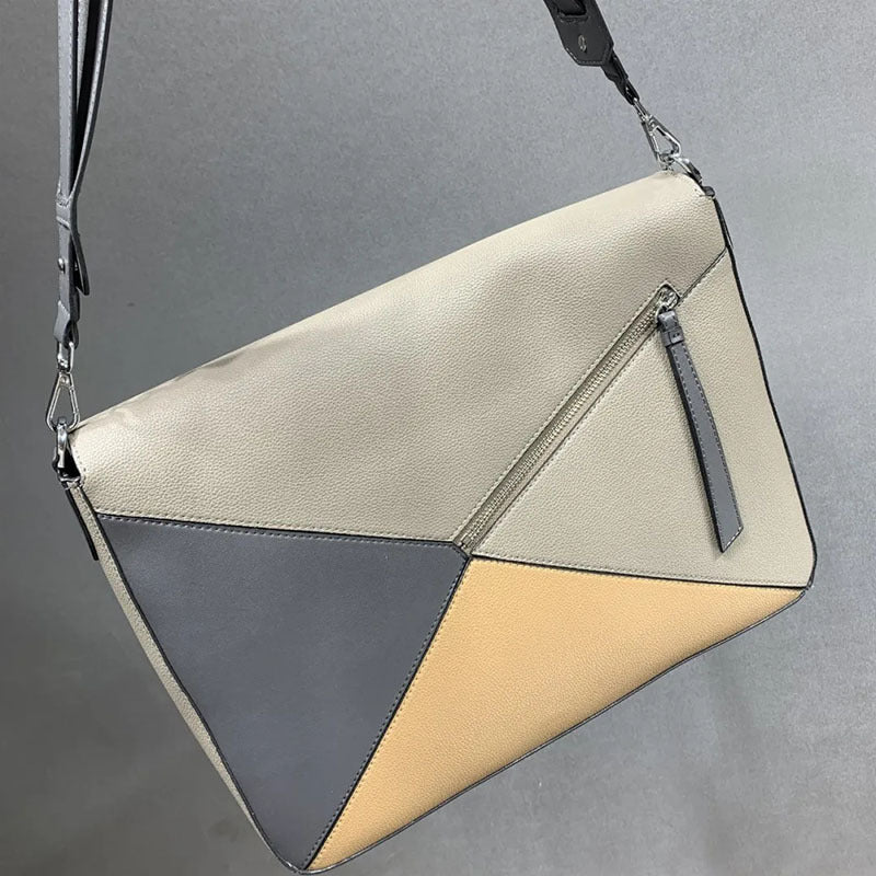 Color matching diagonal bag