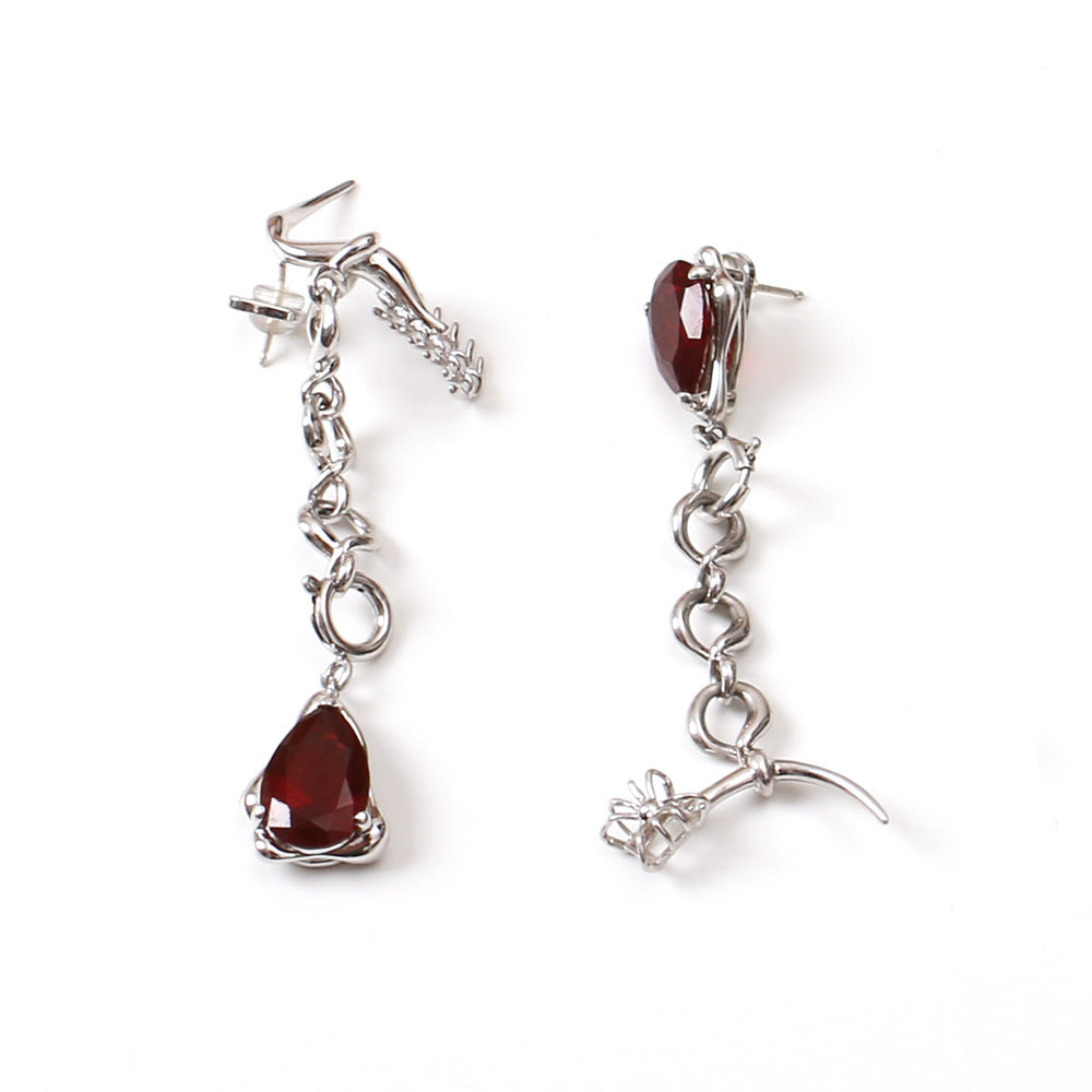 Long Stitching Earrings