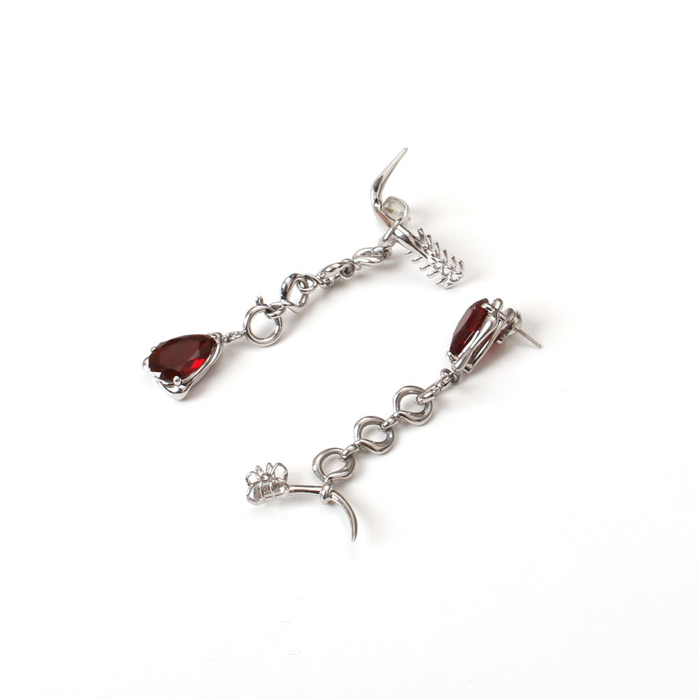 Long Stitching Earrings