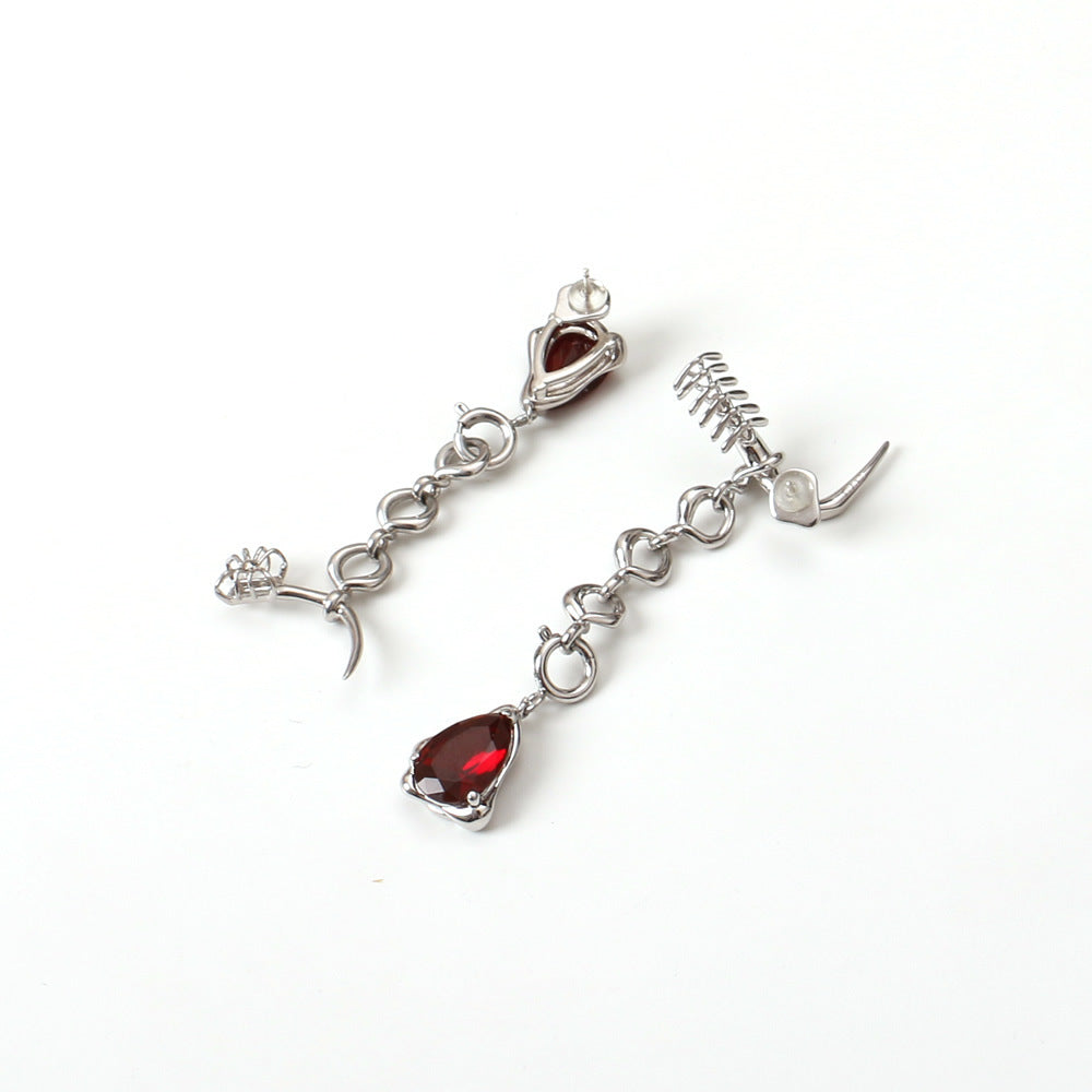 Long Stitching Earrings