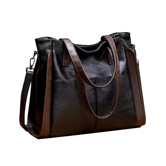 Large Capacity Soft Leather Bag