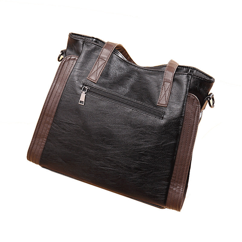 Large Capacity Soft Leather Bag
