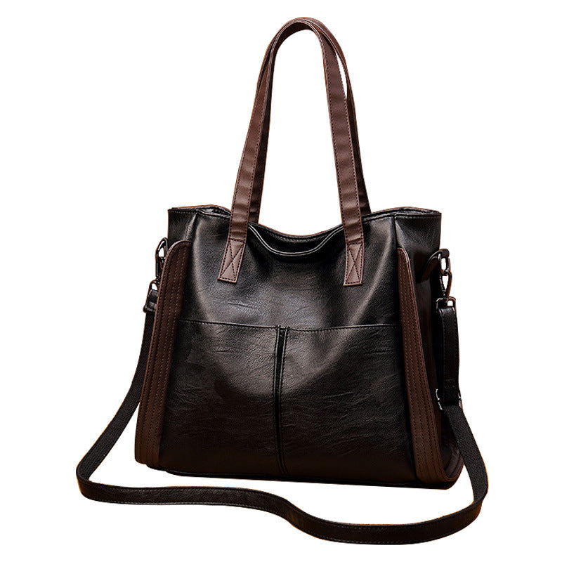 Large Capacity Soft Leather Bag