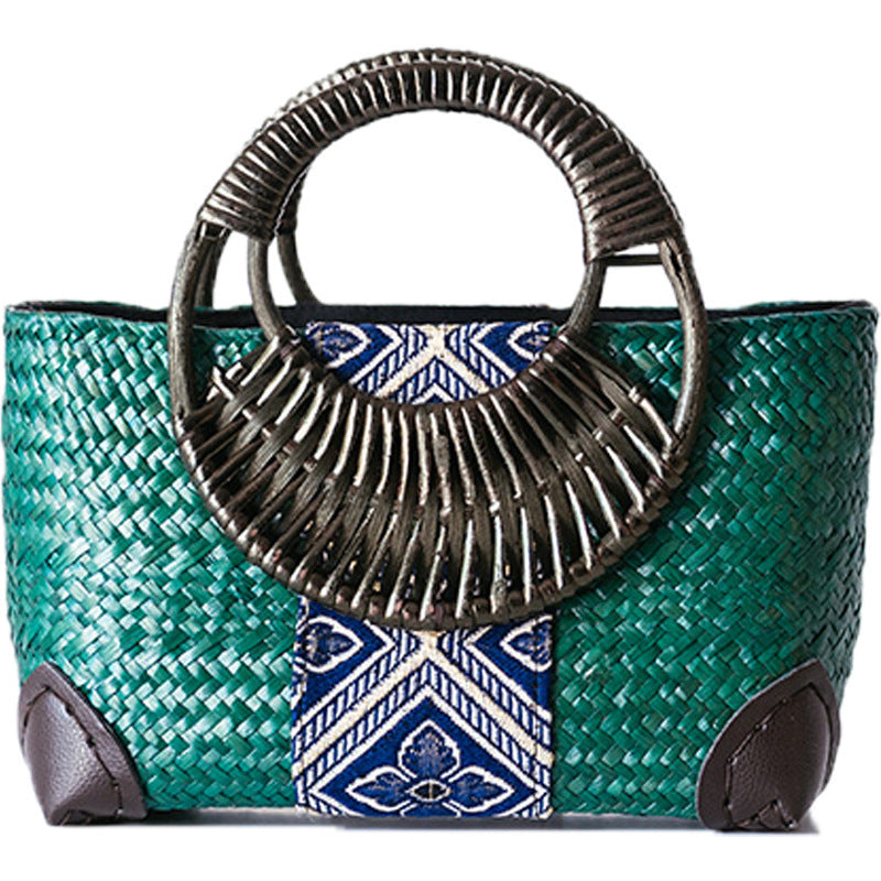 Thai handmade straw bag