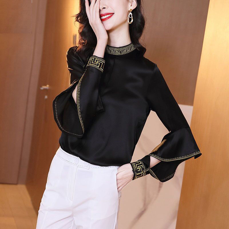 Embroidered Loose-fitting Shirts