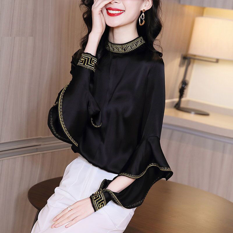 Embroidered Loose-fitting Shirts
