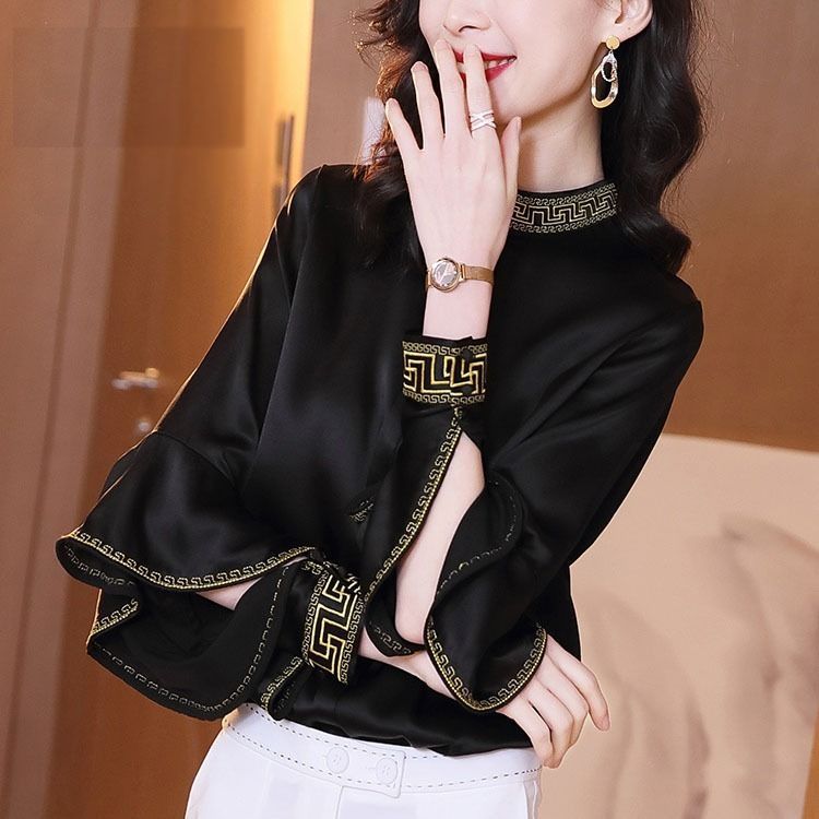 Embroidered Loose-fitting Shirts