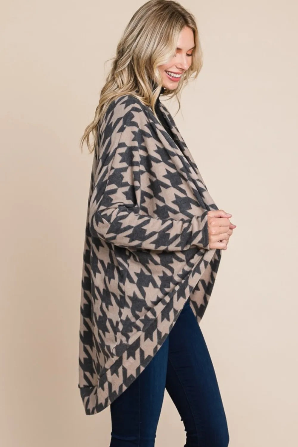 Open Front  Knit Cardigan