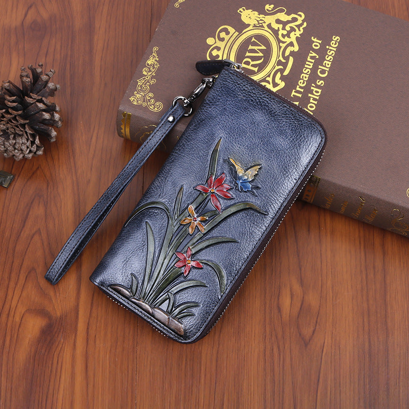 Retro Style Multiple Card Long Clutch
