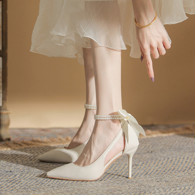 Bow Temperament Thin Shoes