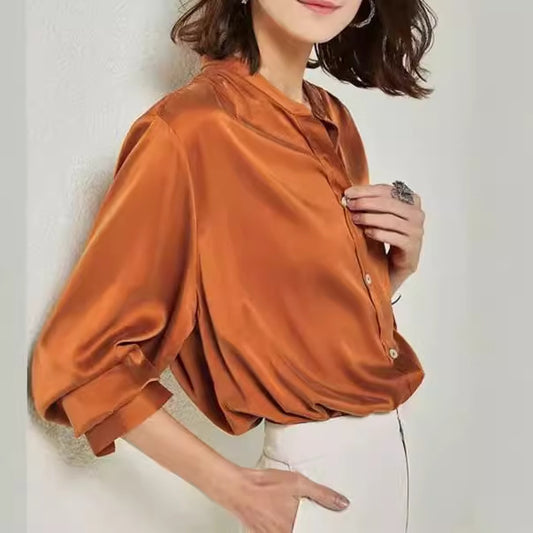 French Silk Shirt For Women