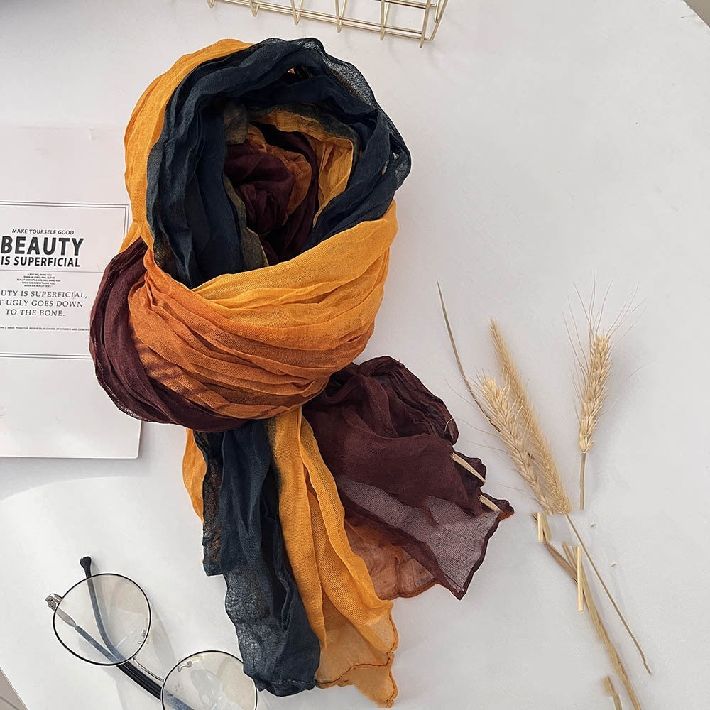 Matching Autumn And Winter Cotton And Linen Feel Long Strip