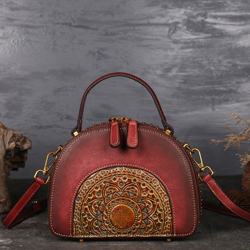 Vintage leather handbag