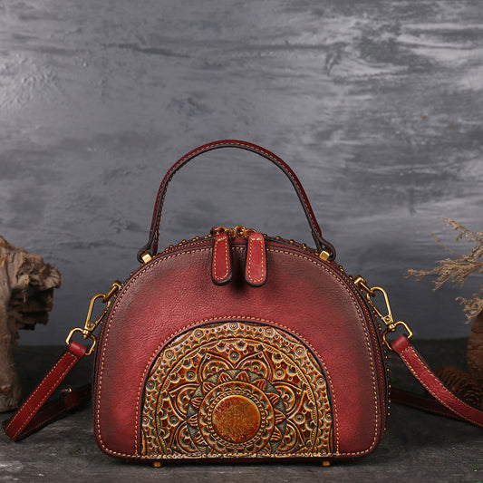 Vintage leather handbag