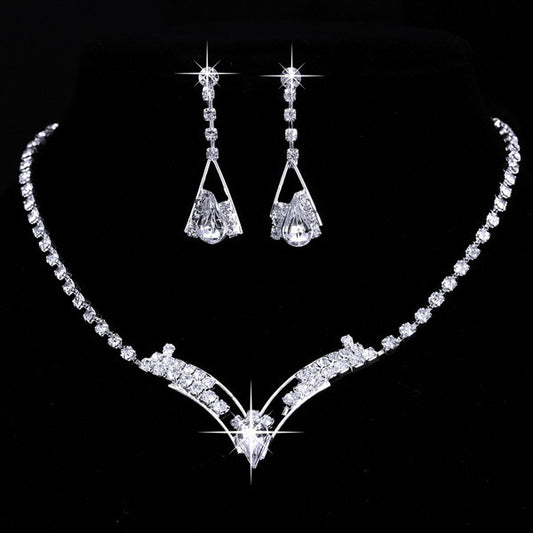 Fashion Korean silver plated jewelry 2 sets