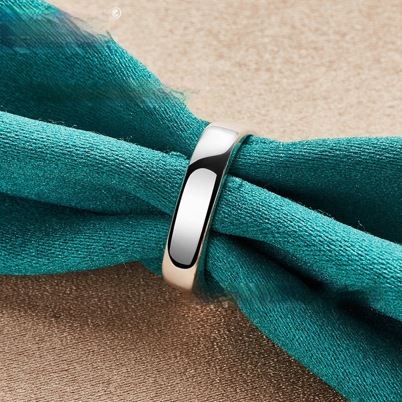 Stylish Glossy Square Smooth Women's Ring