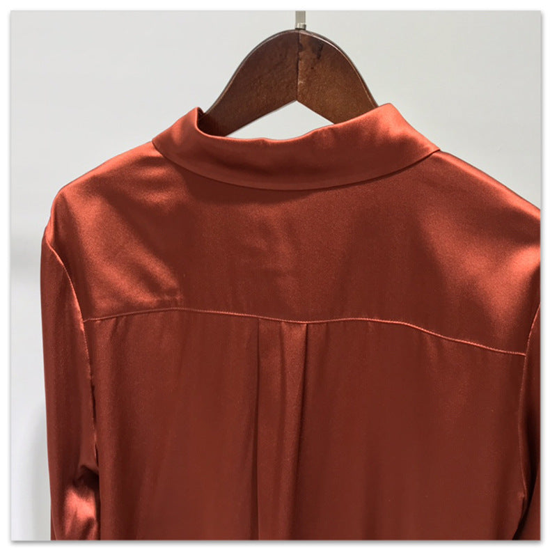 Women's Satin Silk Shirt