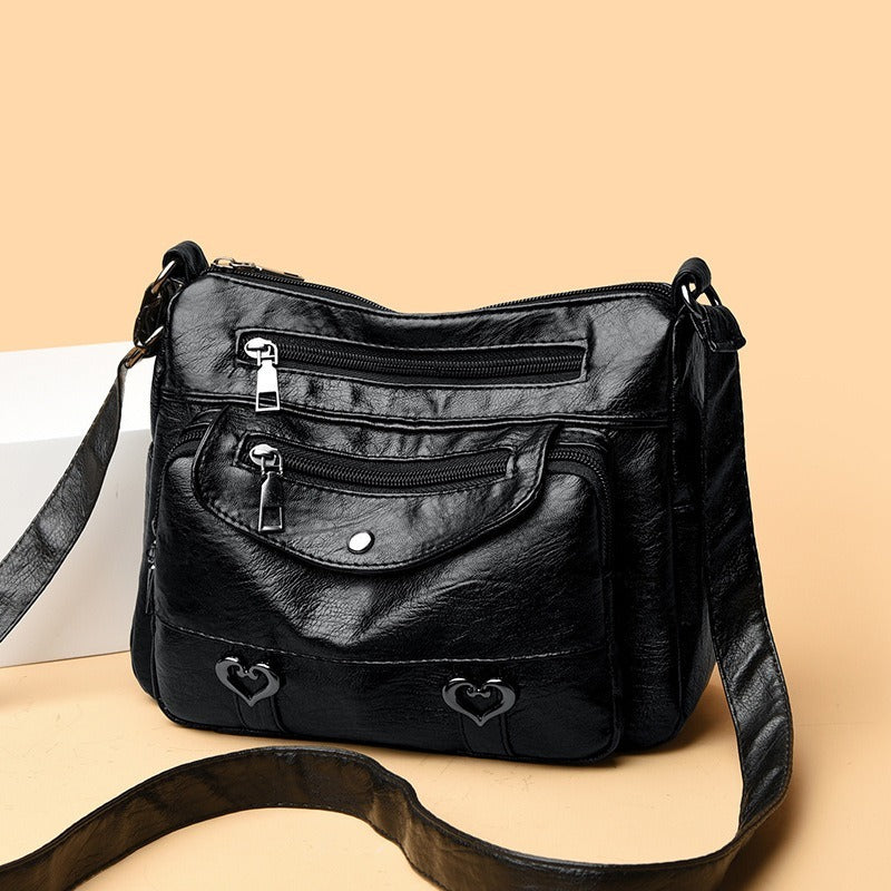 Retro Multi Pockets Crossbody Bag