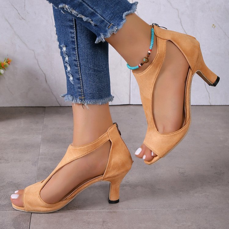 Women's Peep Toe High Heels