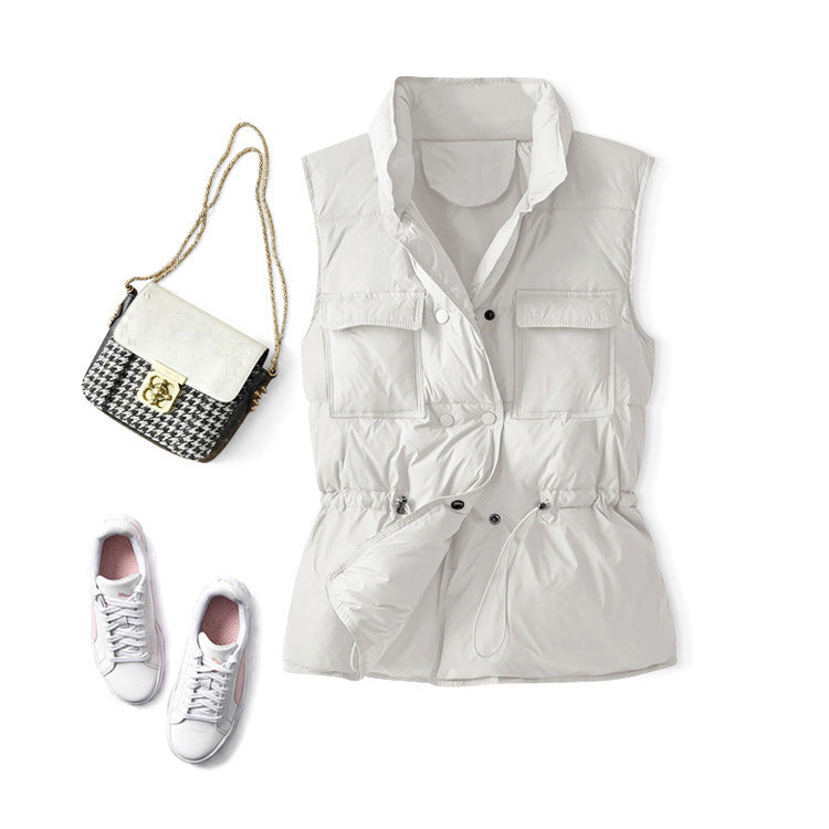 Women's Short Waist Collar Jacket