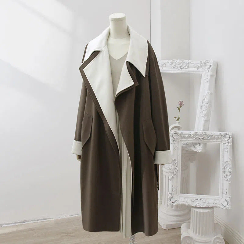 Double-layer Collar Overcoat