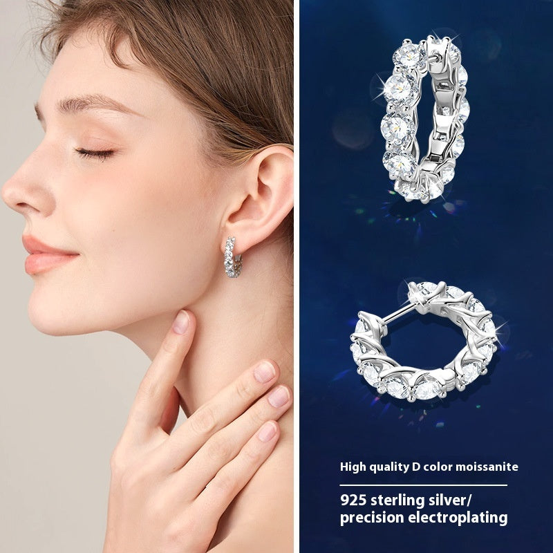 Full Diamond Sense Ear Ring