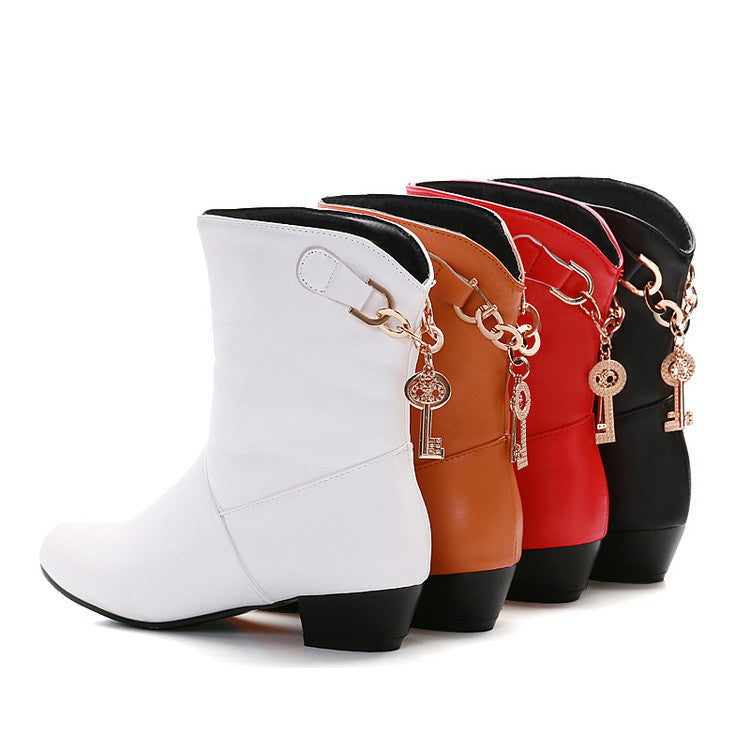 Women's PU Ankle Boots