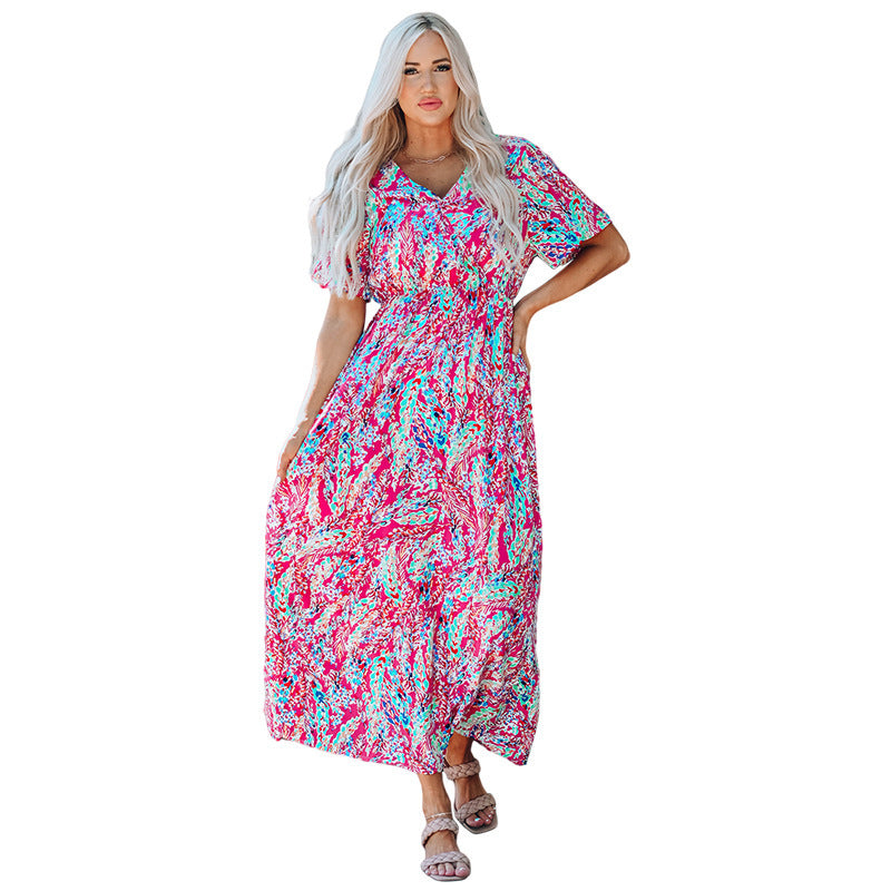 Summer Floral Skirt Women
