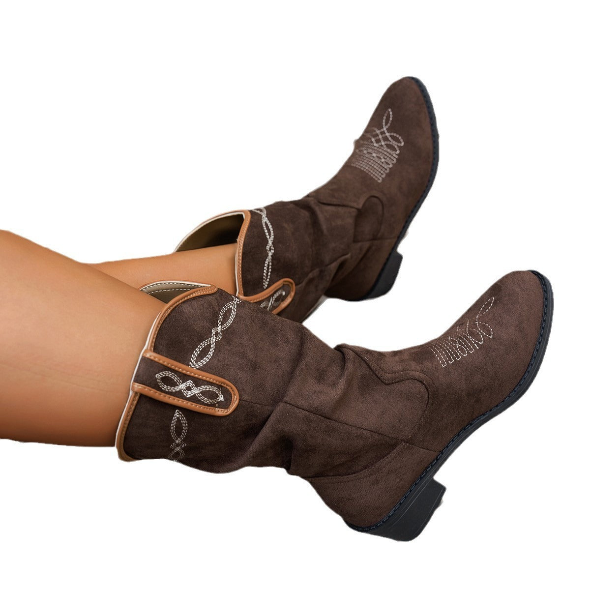 Vintage Embroidery Boot Women