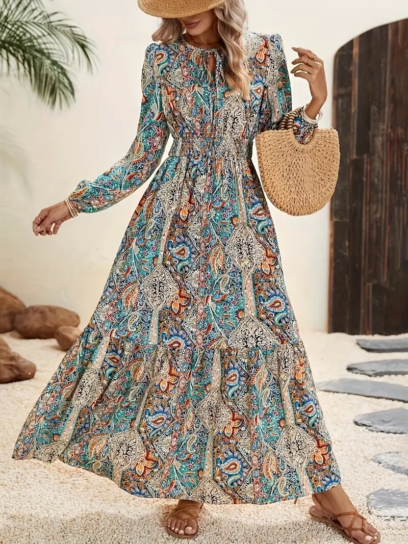 Women's Autumn Digital Printing Dress