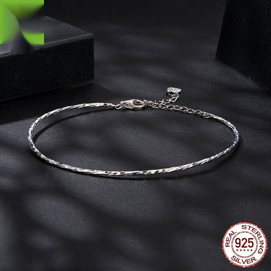 Sterling Silver White Gold Plated Bracelet For Women