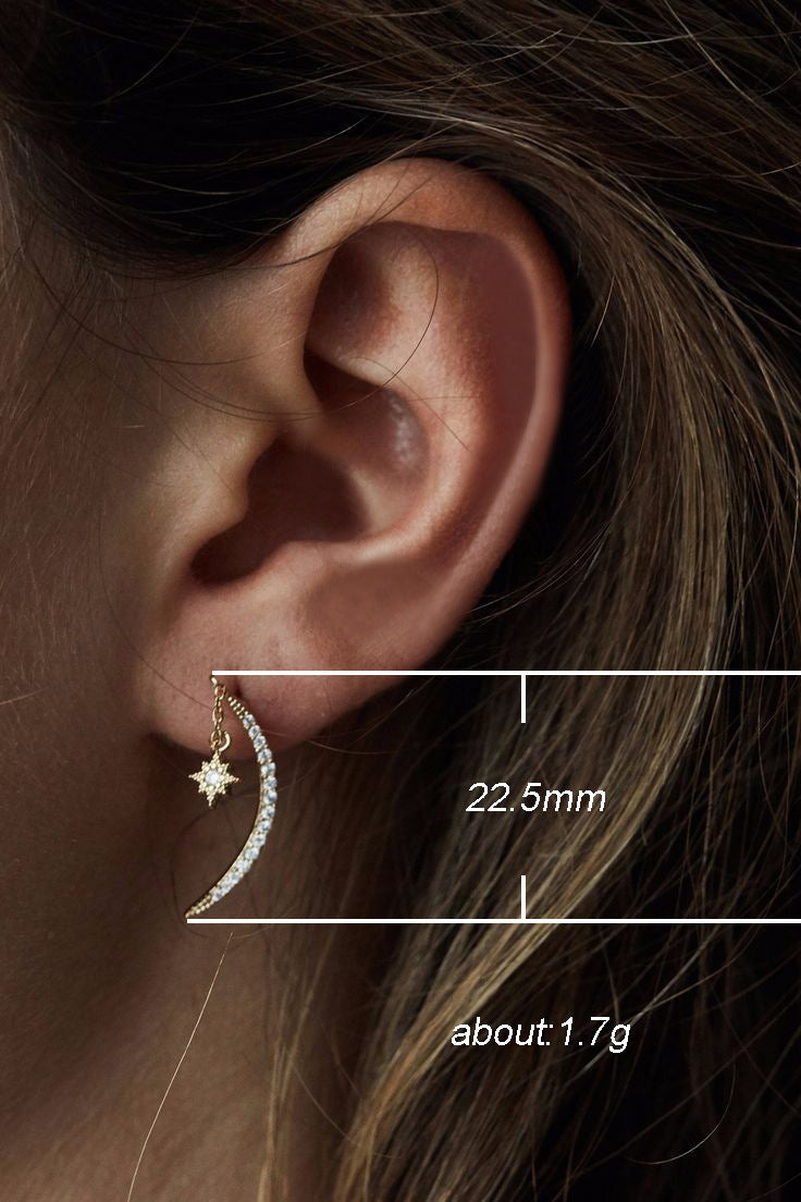 Women's Crescent Moon Earrings